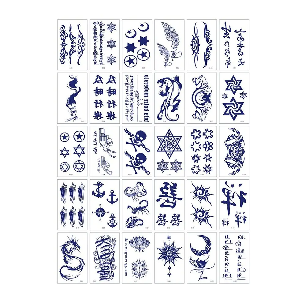 Waterproof Juice Tattoo Stickers Sweatproof Long-lasting Face Tattoo Sticker Semi Permanent Non-reflective
Waterproof Juice Tattoo Stickers Sweatproof Long-lasting Face Tattoo Sticker Semi Permanent Non-reflective