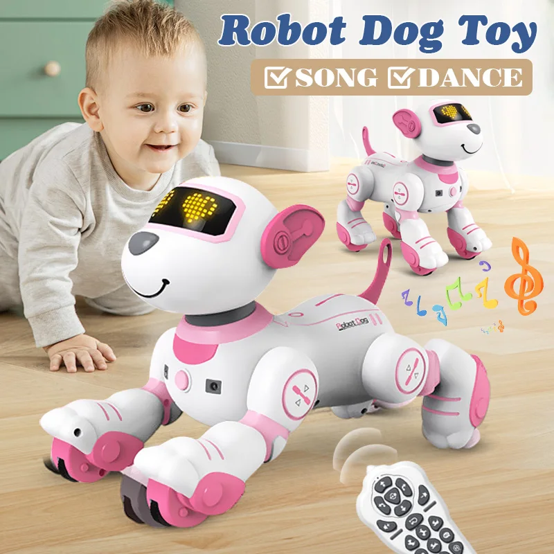 RC Robot Electronic Dog Robot Dog Stunt Walking Dancing Toy Intelligent Touch Remote Control Electric Pet for Children's Toys 
RC Robot Electronic Dog Robot Dog Stunt Walking Dancing Toy Intelligent Touch Remote Control Electric Pet for Children's Toys