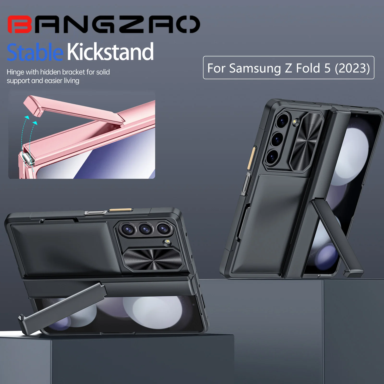 Fundas Deluxe Card Holder Shockproof Wallet Case with Integrated Protective Film for Samsung Galaxy Z Fold 5 Phone Accessory
Fundas Deluxe Card Holder Shockproof Wallet Case with Integrated Protective Film for Samsung Galaxy Z Fold 5 Phone Accessory