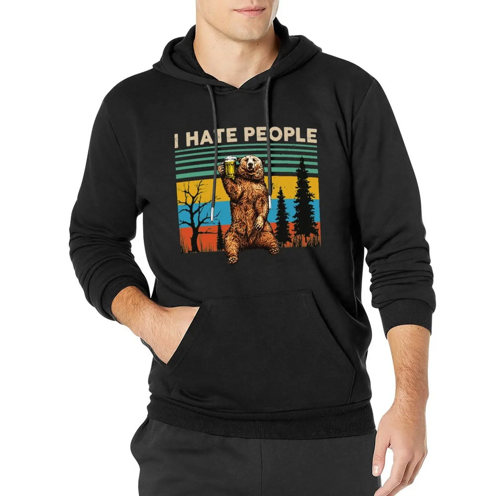 Bear Drinking Beer Loose Hoodies Couple I Hate People Outerwear Hoodie Winter Kawaii Printed Hooded Sweatshirts Large Size
Bear Drinking Beer Loose Hoodies Couple I Hate People Outerwear Hoodie Winter Kawaii Printed Hooded Sweatshirts Large Size
