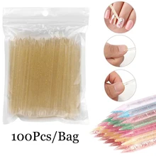 100Pcs Reusable Crystal Stick Double End Nail Art Cuticle Pusher Cuticle Remover Tool Pedicure Care Nails Manicures Tools
100Pcs Reusable Crystal Stick Double End Nail Art Cuticle Pusher Cuticle Remover Tool Pedicure Care Nails Manicures Tools