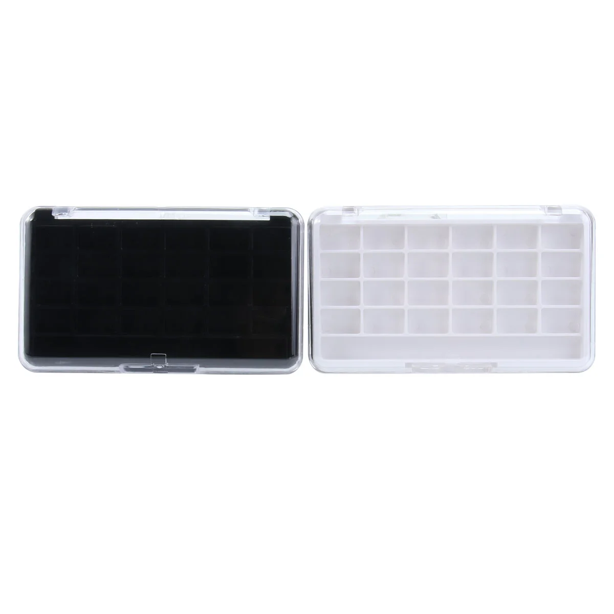 

Grids Empty Refillable Container Case Makeup Palette for Beauty Cosmetic Lipstick Lip Balm Eyeshadow Blusher White Black