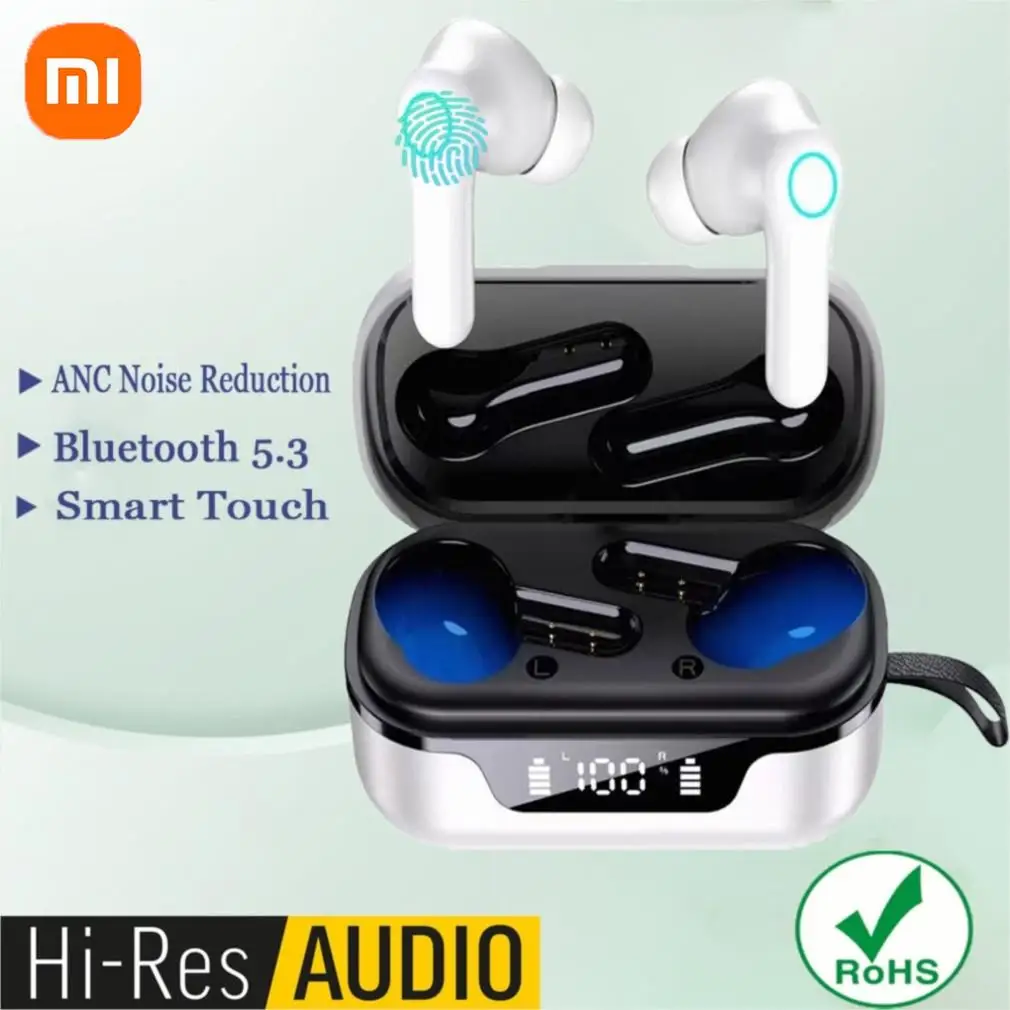 

Xiaomi Air Buds ANC Pods Bluetooth Earphones Noise Reduction Digital Display Touch Control Headsets HD Call Waterproof Earbuds