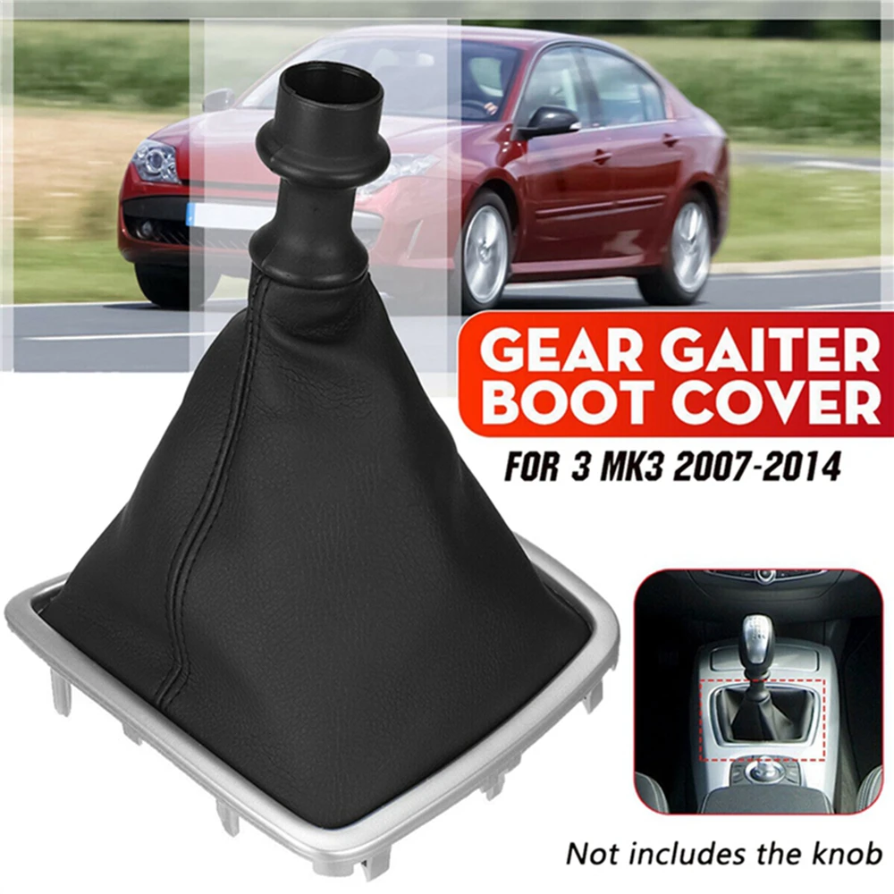 

Car Manual Gear Shift Knob Gaiter Boot Cover for Renault Laguna Mk3 2007-2014 Lever Shifter Handle Stick Boot Gaiter