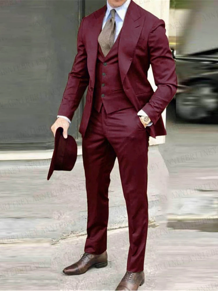 2024 Men Suits Slim Fit Skinny Elegant Blazer Business Outfits Single Breasted Bridegroom Men Suit 3 Pieces(Jacket+Pant+Vest)
2024 Men Suits Slim Fit Skinny Elegant Blazer Business Outfits Single Breasted Bridegroom Men Suit 3 Pieces(Jacket+Pant+Vest)