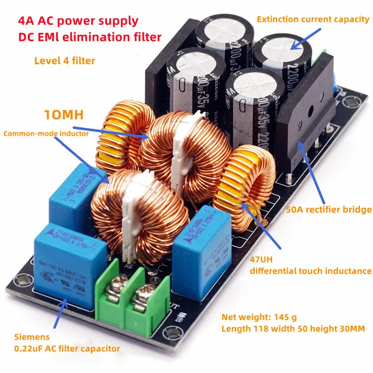 4A 10A 20A Power Amplifier Audio Power Filter EMI Electromagnetic Interference Current Equipment EMC
4A 10A 20A Power Amplifier Audio Power Filter EMI Electromagnetic Interference Current Equipment EMC