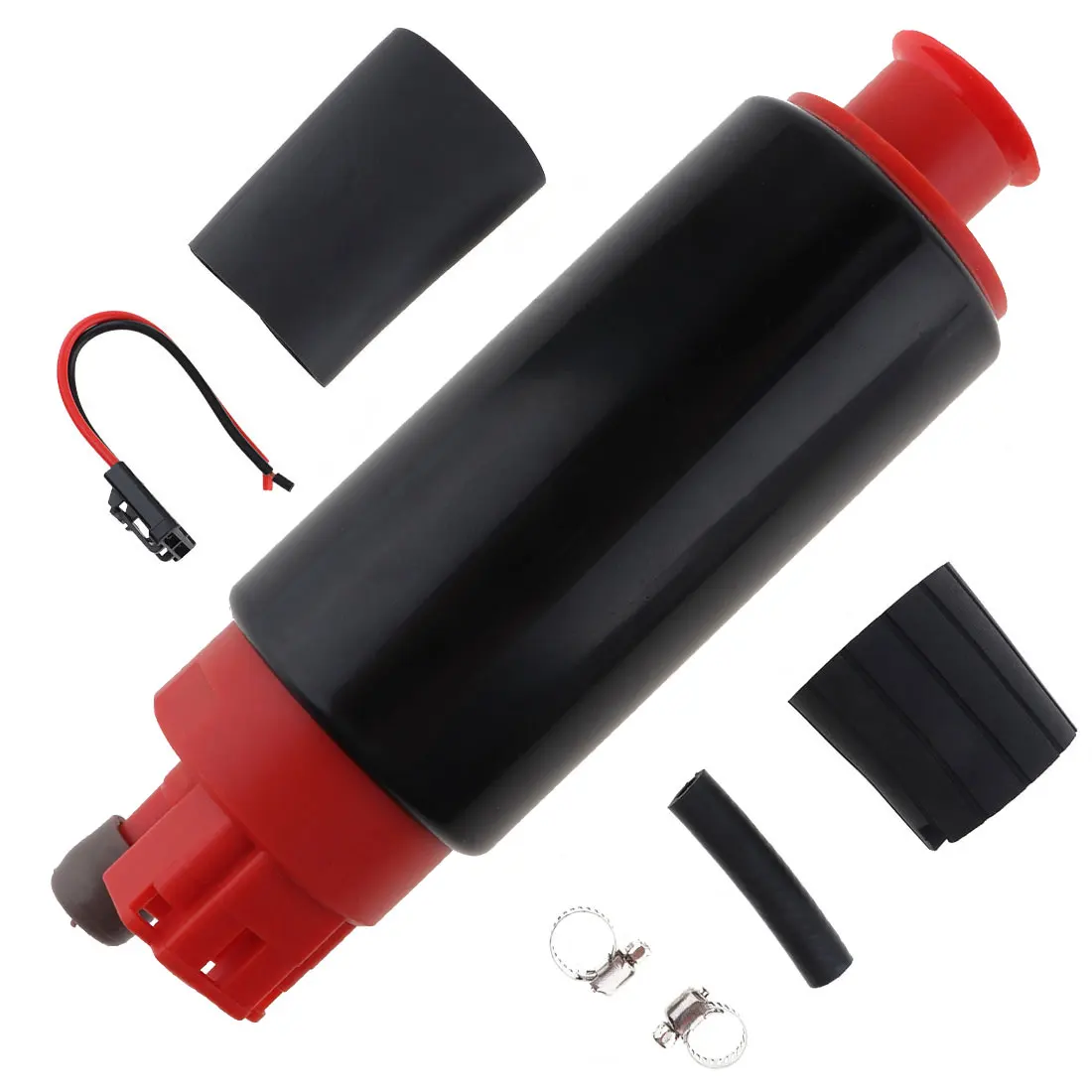 

Universal 13.5V 15-115PSI 255 LPH Auto High Flow Electric Fuel Pump Red with Filter Installation Tools for Che-vrolet Cars SUV