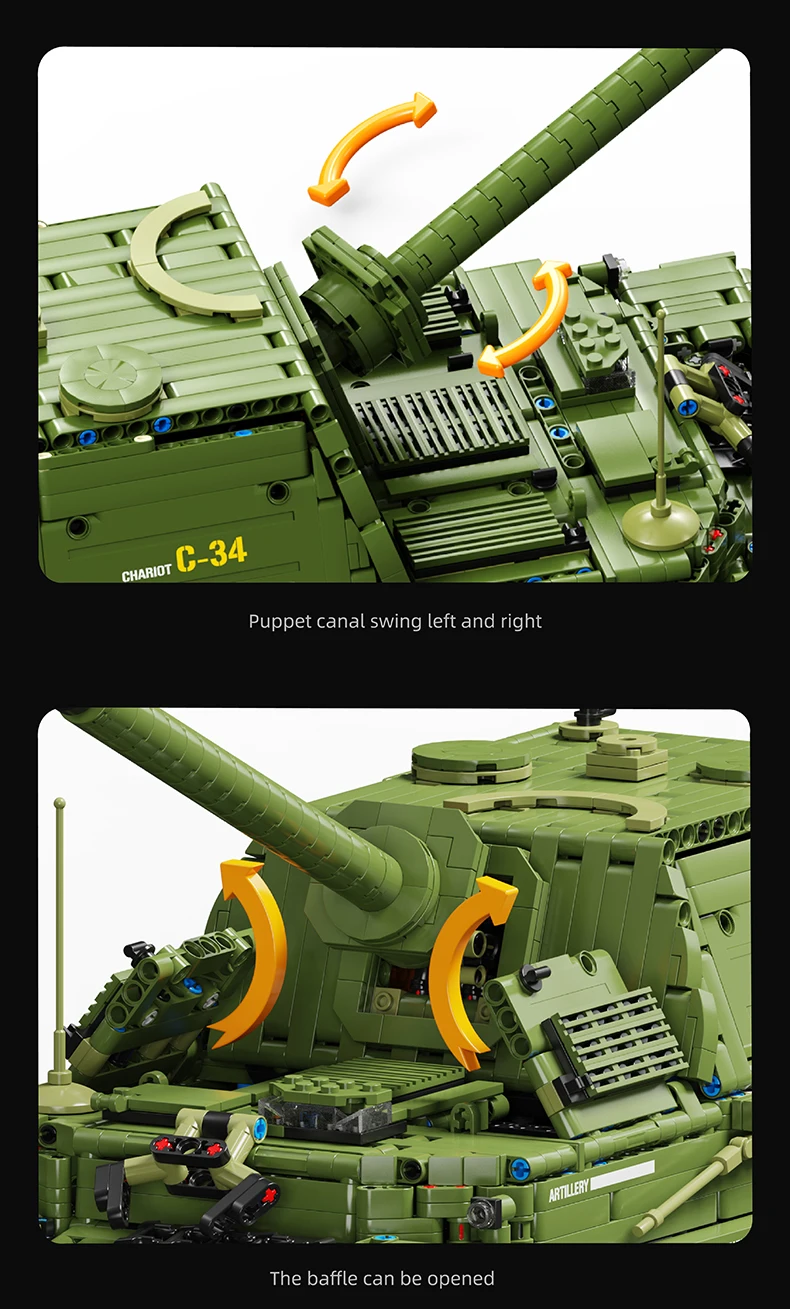 2436PCS Ferdinand Tank Building Blocks WW2 Classic Heavy Elephant Tank Model Bricks Collection Display Kid DIY Toy Birthday Gift 2436PCS Ferdinand Tank Building Blocks WW2 Classic Heavy Elephant Tank Model Bricks Collection Display Kid DIY Toy Birthday Gift