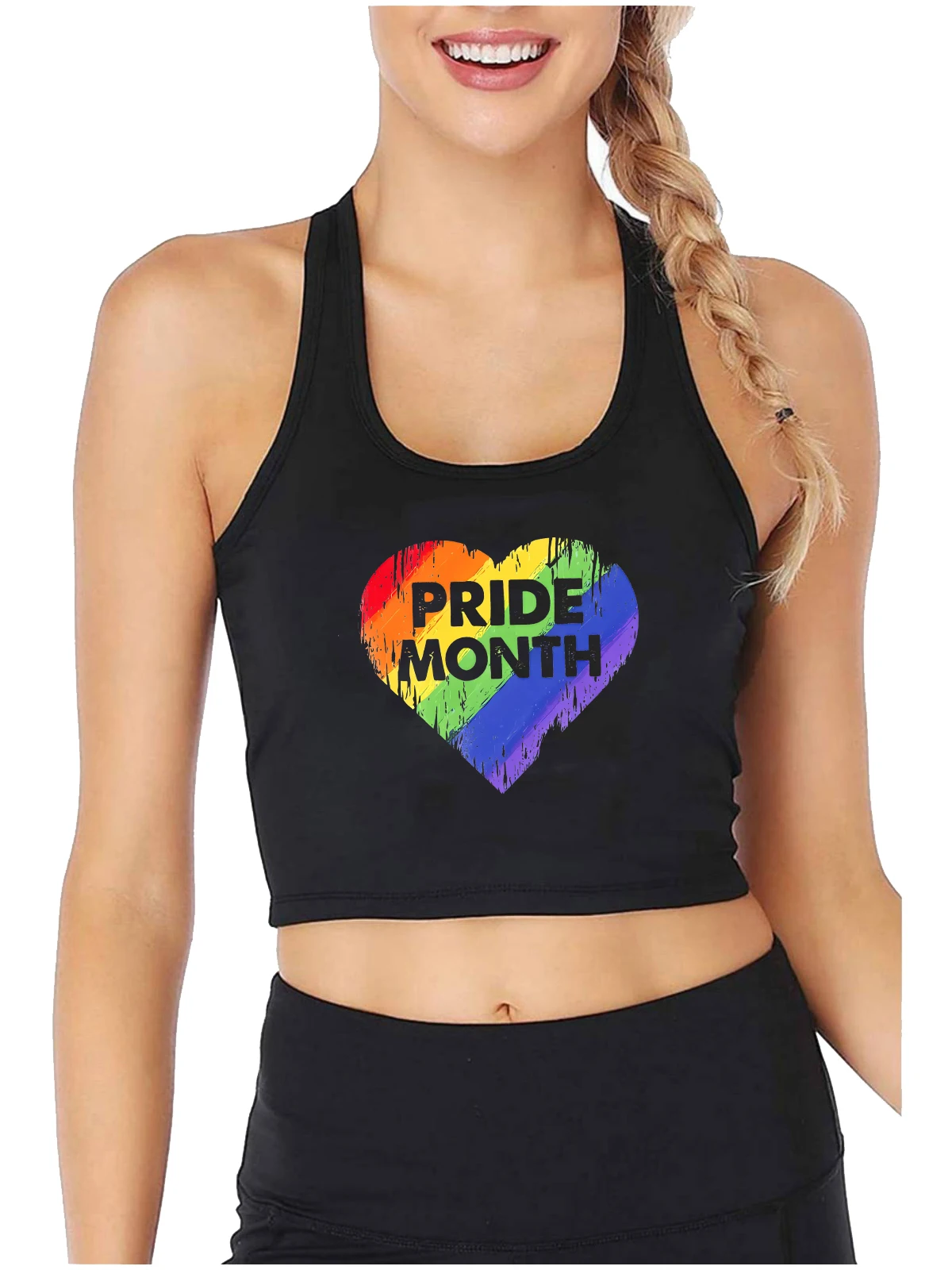 Pride Month Design Rainbow Hearts Graphic Tank Tops LGBTQ Cotton Sexy Slim Fit Crop Top Lesbian Bisexual Cute Sweet Camisole
Pride Month Design Rainbow Hearts Graphic Tank Tops LGBTQ Cotton Sexy Slim Fit Crop Top Lesbian Bisexual Cute Sweet Camisole