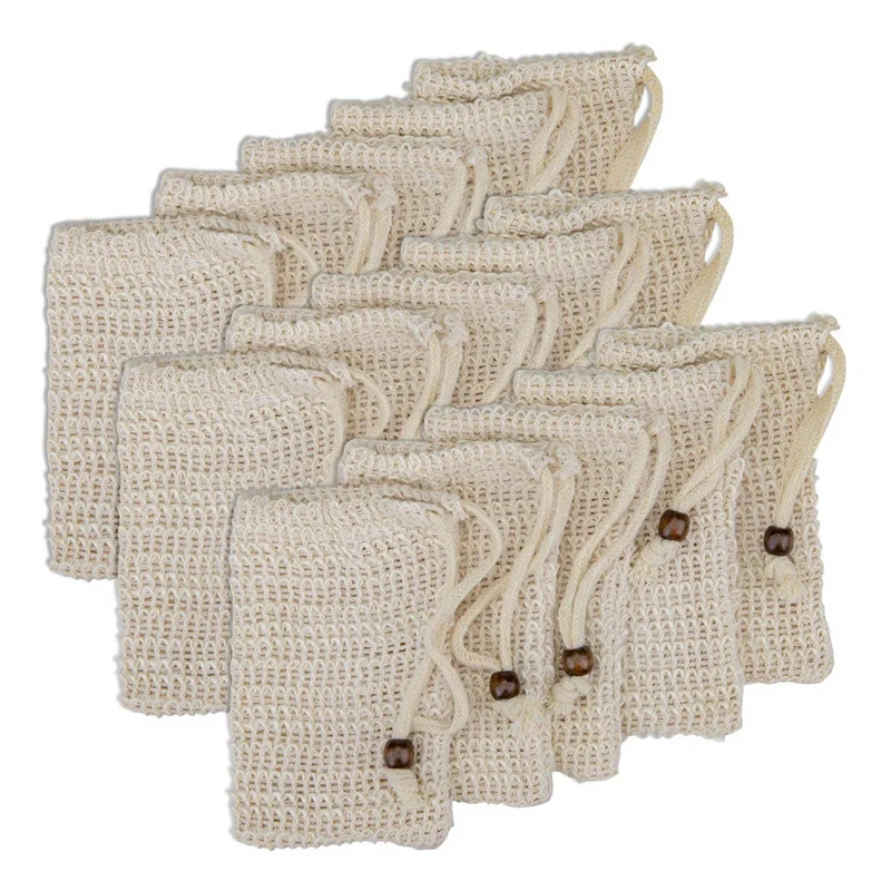 

Sisal Soap Bag For Scraps And Save Soaps,Sisal Soap Saver With Drawstring For Foaming And Drying The Soap,Exfoliating