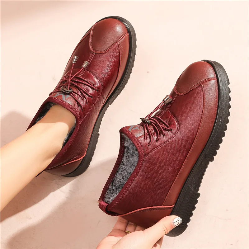 Women Boots Waterproof Casual Plus Velvet Warm Soft Bottom Snow Boots Female No-Slip Outdoor Ankle Booties Women's Cotton Shoes 
Women Boots Waterproof Casual Plus Velvet Warm Soft Bottom Snow Boots Female No-Slip Outdoor Ankle Booties Women's Cotton Shoes