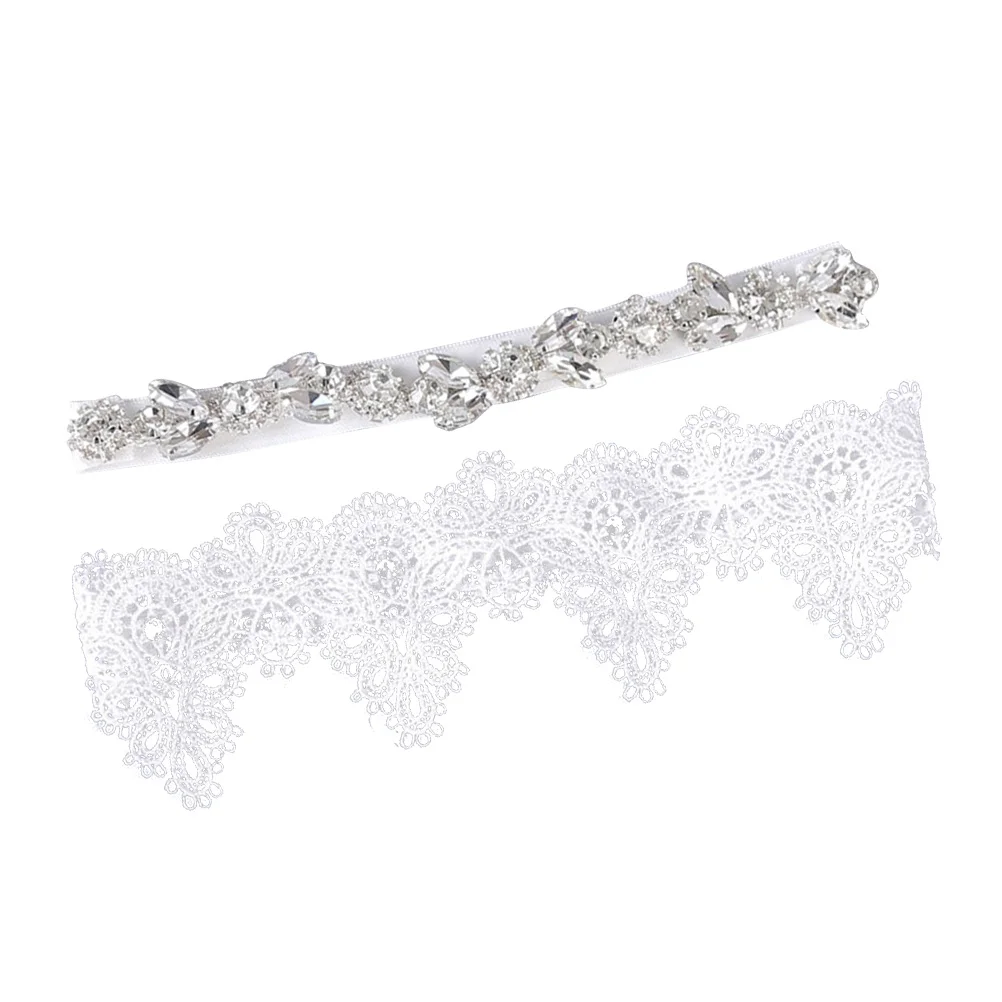 2PCS Bride Garters Stretch Wedding Bridal Garter Rhinestone Stretch Belt Set Decor Garter
2PCS Bride Garters Stretch Wedding Bridal Garter Rhinestone Stretch Belt Set Decor Garter