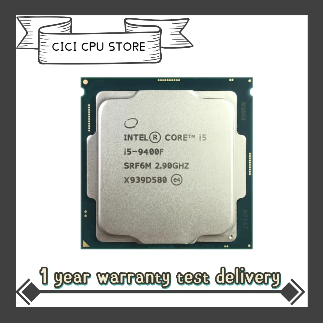

Intel Core i5-9400F i5 9400F 2.9 GHz Six-Core Six-Thread CPU 65W 9M Processor LGA 1151