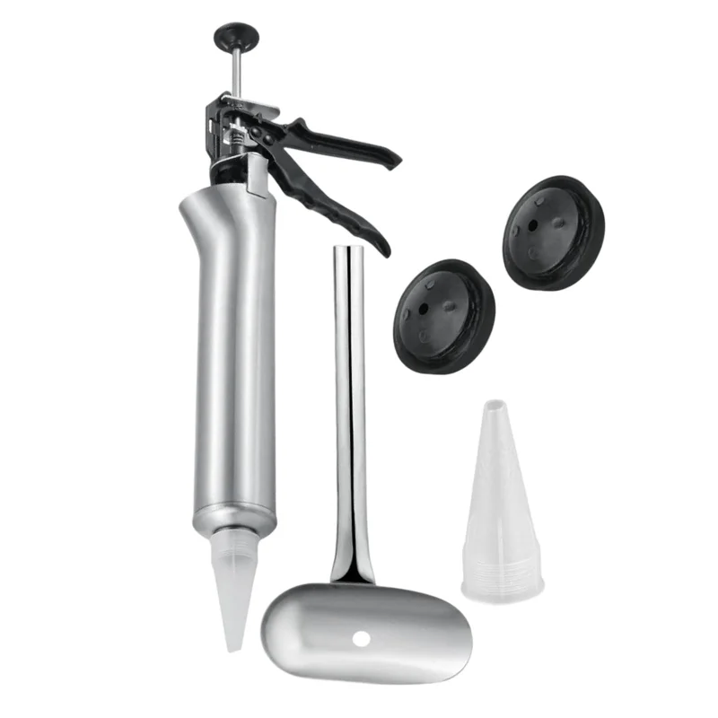 Caulking Gun Tool Thicken Stainless Steel with Nozzles Durable Tile Sealer Manual Grouting Sealant Cement
Caulking Gun Tool Thicken Stainless Steel with Nozzles Durable Tile Sealer Manual Grouting Sealant Cement