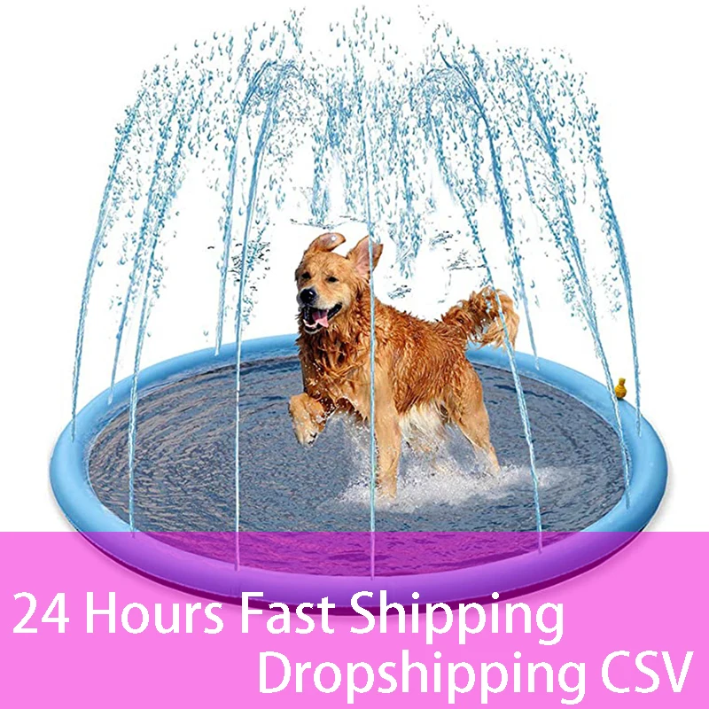 Smmer Dog Toy Splash Sprinkler Pad for Dogs Pet Swimming Pool Interactive Outdoor Play Water Mat Toys for Dogs Cats and Children
Smmer Dog Toy Splash Sprinkler Pad for Dogs Pet Swimming Pool Interactive Outdoor Play Water Mat Toys for Dogs Cats and Children