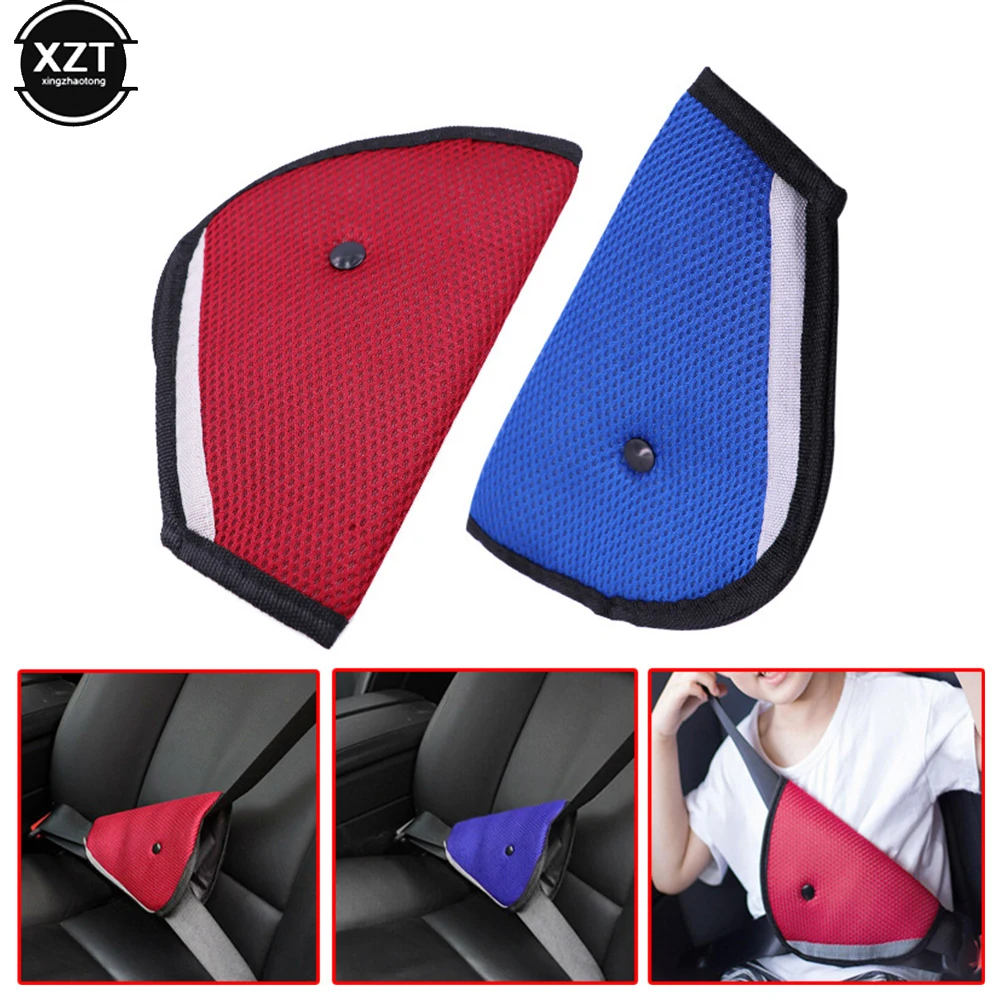 

New Triangle Baby Kids Car Safe Fit Seat Belt Adjuster Device Auto Safety Belt Cover Child Neck Protection Positioner Breathable