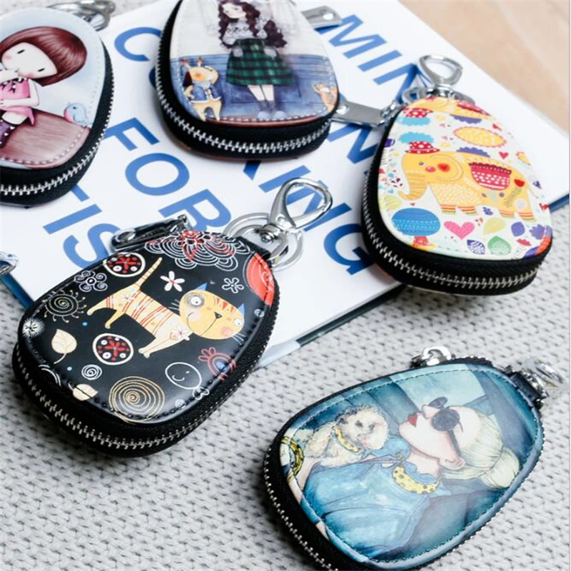 General car key case cartoon pattern protection cover men and women key case Porta Chaves Purse Porta Chave Funda Llave
General car key case cartoon pattern protection cover men and women key case Porta Chaves Purse Porta Chave Funda Llave
