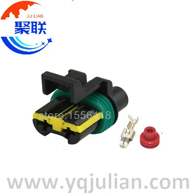 

Auto 2pin plug 444230-1 waterproof wiring harness connector 444230 with terminals and seals