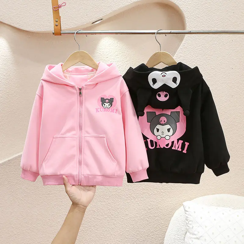 Girly Heart Kawaii Anime Sanrio Kuromi Long Sleeve Coat Autumn Shirt Cute Cartoon Baby Hooded Clothes Toys for Kids
Girly Heart Kawaii Anime Sanrio Kuromi Long Sleeve Coat Autumn Shirt Cute Cartoon Baby Hooded Clothes Toys for Kids