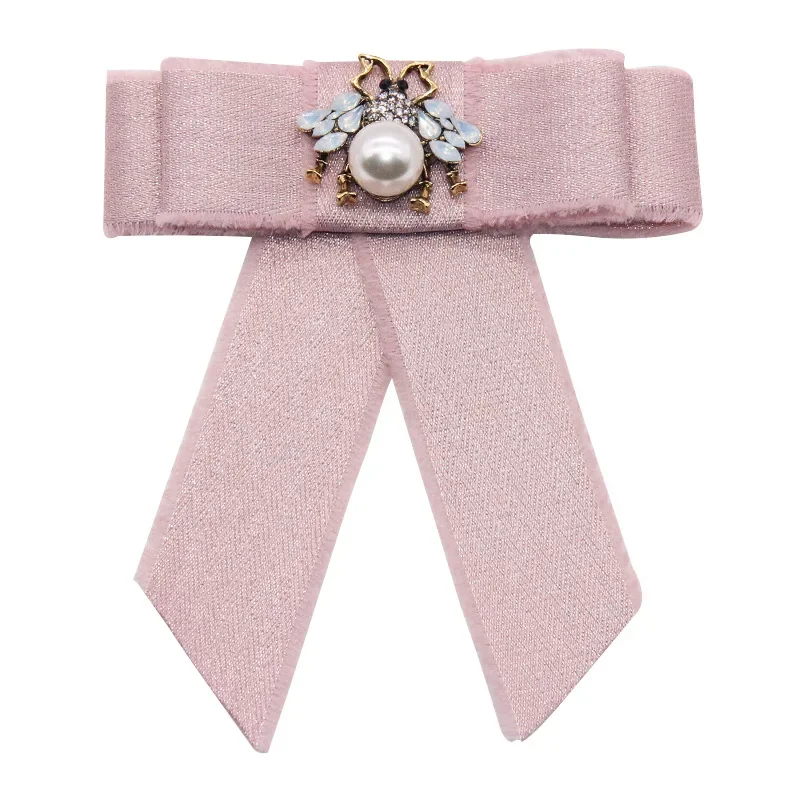 Pink Crystal Bee Bow Brooch Pre-Tied Neck Tie Brooch Pin Striped Bow Tie for Women Wedding Party Bow Tie
Pink Crystal Bee Bow Brooch Pre-Tied Neck Tie Brooch Pin Striped Bow Tie for Women Wedding Party Bow Tie