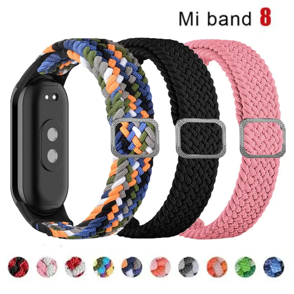 Ремешок Плетеный для Mi Band 8, Нейлоновый Регулируемый браслет для смарт-часов Xiaomi Mi Band 8
Ремешок Плетеный для Mi Band 8, Нейлоновый Регулируемый браслет для смарт-часов Xiaomi Mi Band 8