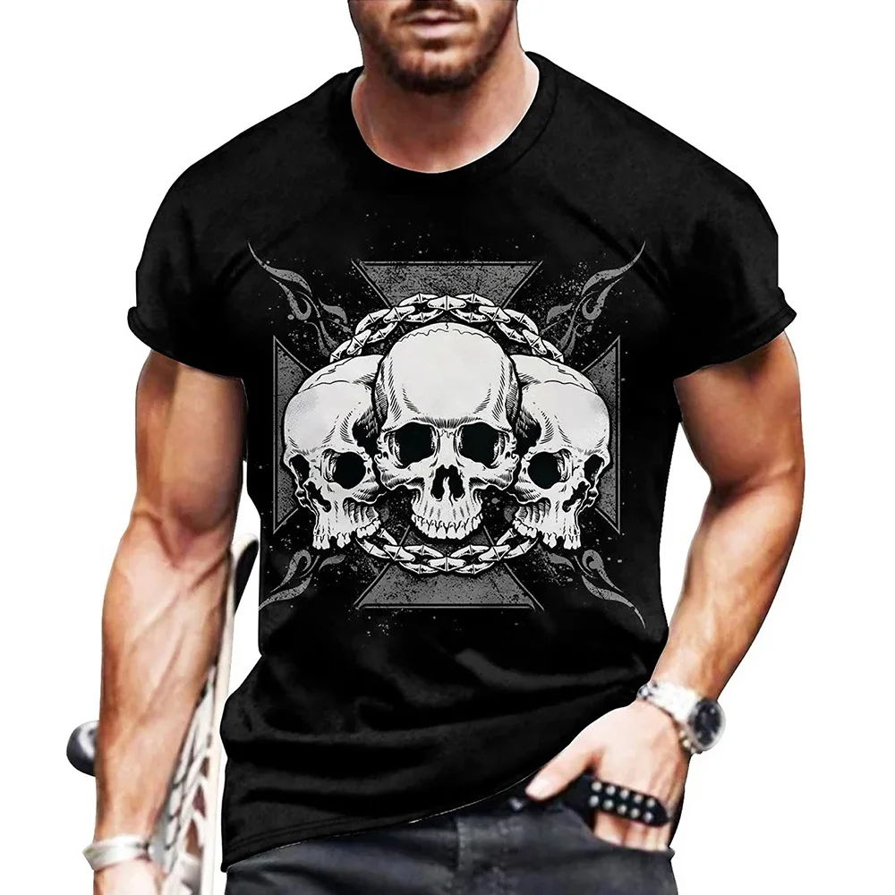Gothic Skull 3D Digital Print Men's T-shirt Short Sleeve O-Neck T Shirt 2024 Summer Men Tops Resort Vacation Men's Clothing
Gothic Skull 3D Digital Print Men's T-shirt Short Sleeve O-Neck T Shirt 2024 Summer Men Tops Resort Vacation Men's Clothing