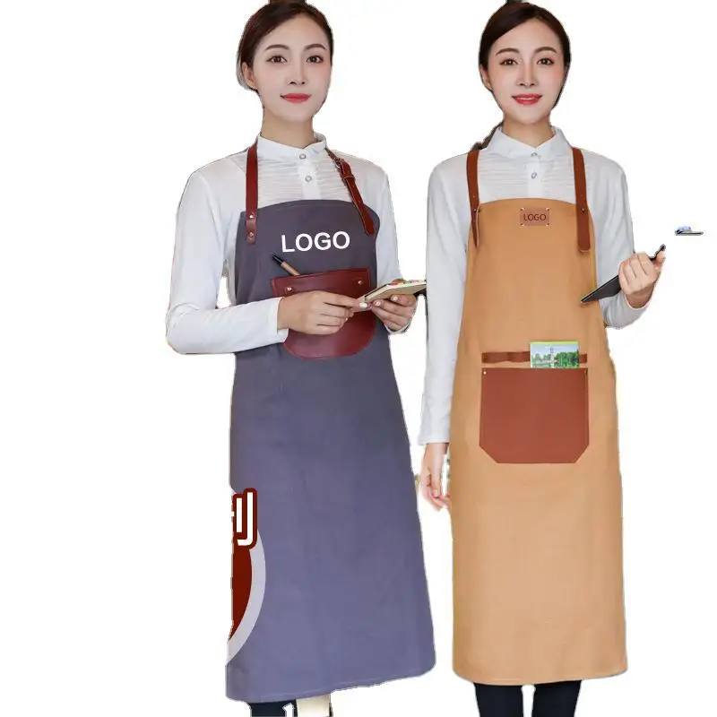 Thickened Cotton Neck Hanging Korean Cowboy Barista Apron Customized Logo Milk Tea Western Restaurant Coffee Colored Work Clothe
Thickened Cotton Neck Hanging Korean Cowboy Barista Apron Customized Logo Milk Tea Western Restaurant Coffee Colored Work Clothe