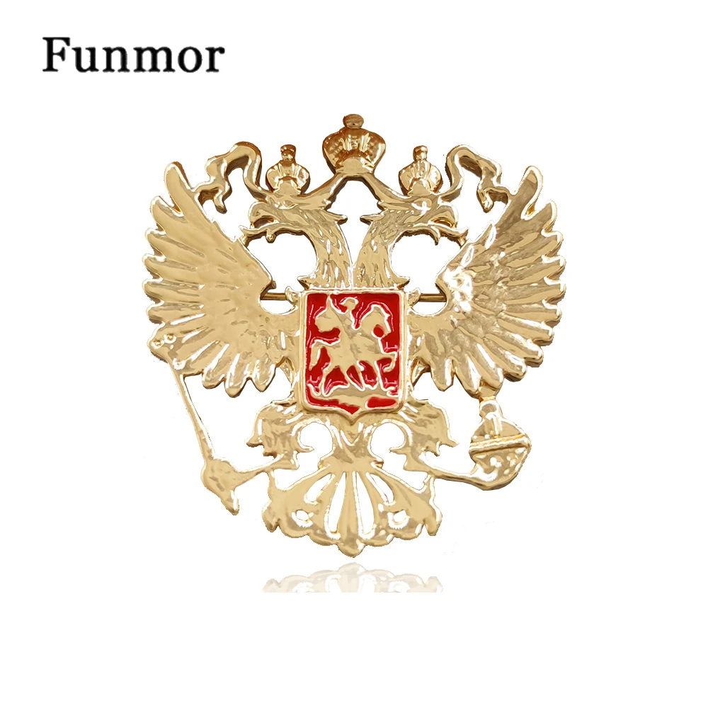 

Funmor Fashion Alloy National Emblem Men Brooch Medal Victory Brooch for Women Corsage Suit Scarf Hat Hijab Pins Brooch Jewelry