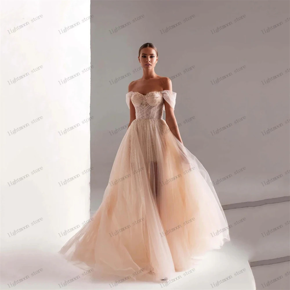 

Vintage Evening Dresses A-Line Tulle Tiered Prom Dress Illusion Robes For Formal Party Elegant Sweetheart Vestidos De Gala 2024