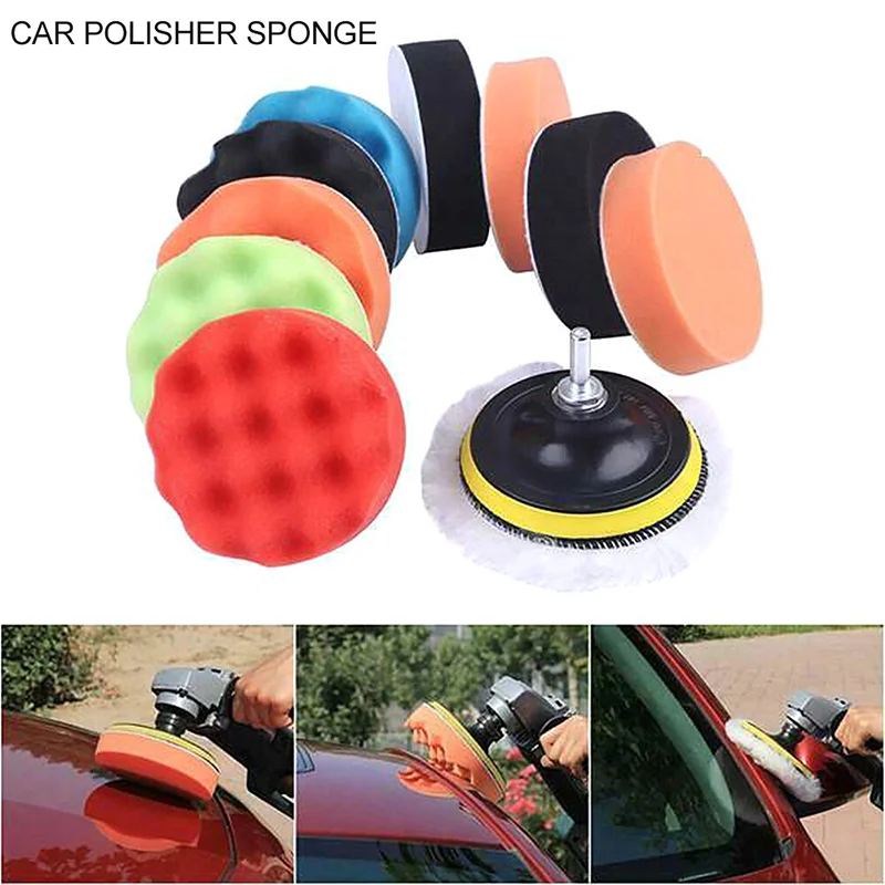 

Car Polishing Sponge Pads Kit 5 Inch Foam Pad Buffing Polishing Machine Wax Pads for Auto Motorcycle Removes Scratches