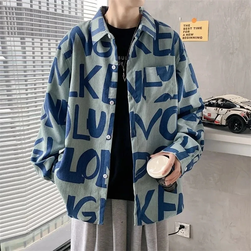 Autumn Winter Men's Solid Casual T-Shirt Loose Cool Boy Soft Tops Students Buttons Coat Pocket Corduroy Jacket Letter Versatile
Autumn Winter Men's Solid Casual T-Shirt Loose Cool Boy Soft Tops Students Buttons Coat Pocket Corduroy Jacket Letter Versatile