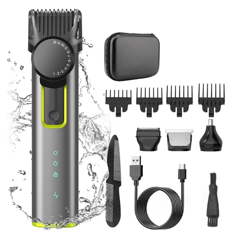 

Cordless Rechargeable Hair Clipper & Trimmer Beard Trimmer For Men Adjustable Beard Trimmer With 4 Limit Combs Durable