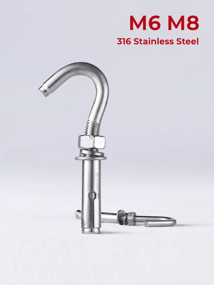 M6 M8 316 A4 Stainless Steel Expansion Hooks Expansion Screws Hooks For Basket Ceiling Fan For Hanging
M6 M8 316 A4 Stainless Steel Expansion Hooks Expansion Screws Hooks For Basket Ceiling Fan For Hanging