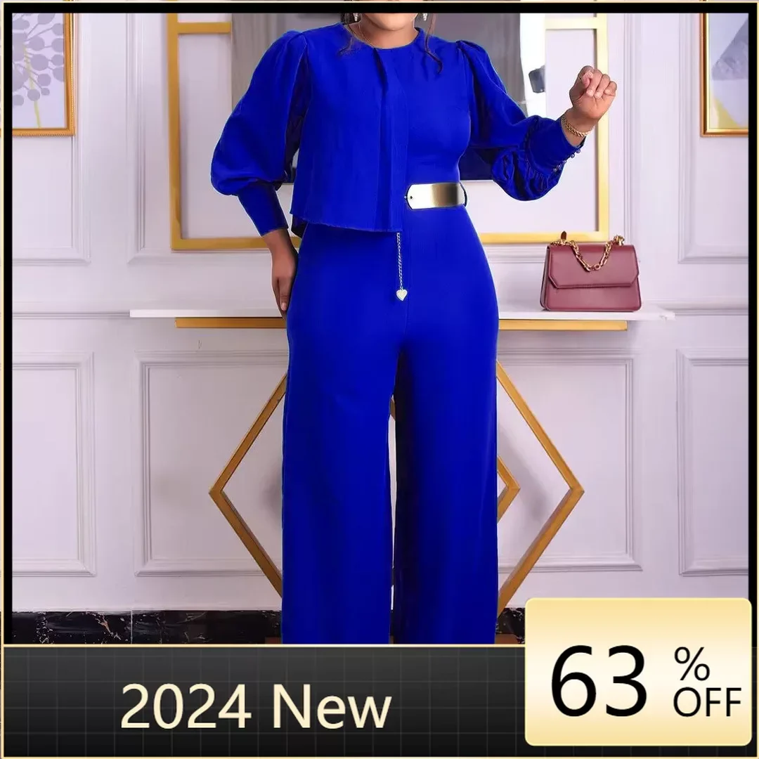 Elegant Women Wide Leg One Piece Jumpsuit Long Sleeve Chic Metal Belt Straight Pants Overalls Rompers Casual Party Office Work
Elegant Women Wide Leg One Piece Jumpsuit Long Sleeve Chic Metal Belt Straight Pants Overalls Rompers Casual Party Office Work