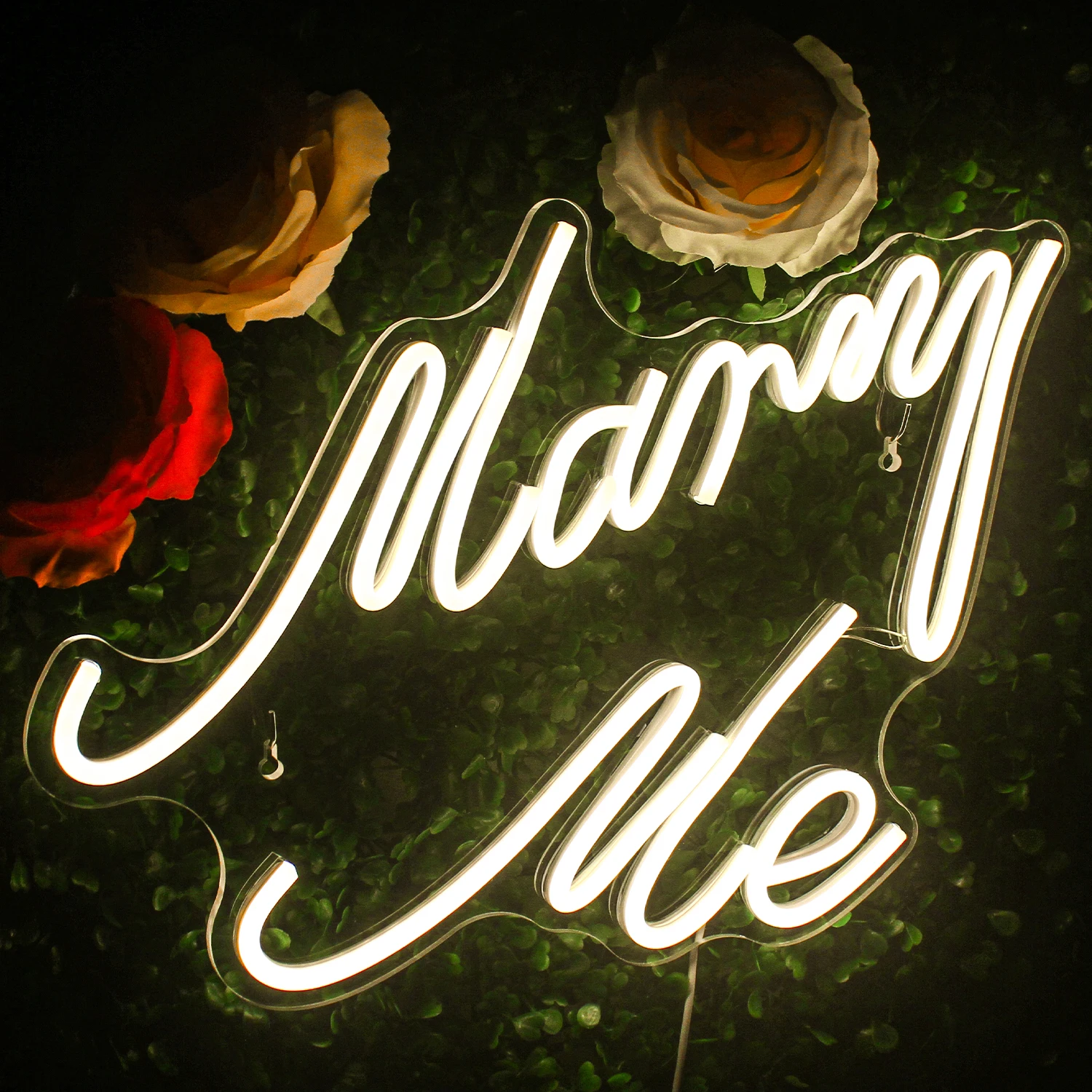 

Ineonlife Marry Me Neon Lighting Marriage Proposal Custom LED Sign Party Home Arcade Apartment Wedding Art Wall Decoration Items