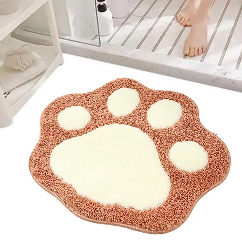Paw-Shaped Bathroom Rug Thick Shaggy Plush Fiber Bath Rug Water Absorbent Non-Slip Mat For Bedroom Soft Skin-Friendly Quick Dry
Paw-Shaped Bathroom Rug Thick Shaggy Plush Fiber Bath Rug Water Absorbent Non-Slip Mat For Bedroom Soft Skin-Friendly Quick Dry