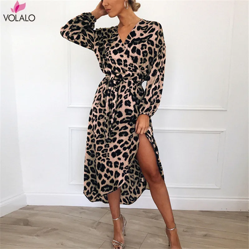 Leopard Dress 2024 Women Chiffon Long Beach Dress Loose Long Sleeve Deep V-neck A-line Sexy Party Dress Vestidos De Fiesta
Leopard Dress 2024 Women Chiffon Long Beach Dress Loose Long Sleeve Deep V-neck A-line Sexy Party Dress Vestidos De Fiesta