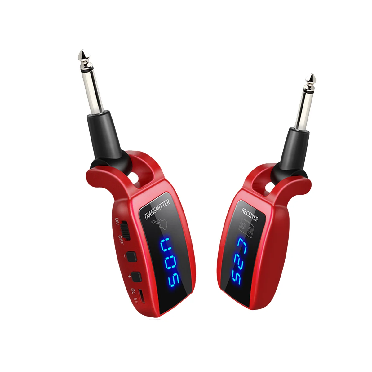 Wireless Guitar System USB Rechargeable LED Screen UHF Wireless Guitar Transmitter Receiver for Electric Guitar -Red
Wireless Guitar System USB Rechargeable LED Screen UHF Wireless Guitar Transmitter Receiver for Electric Guitar -Red