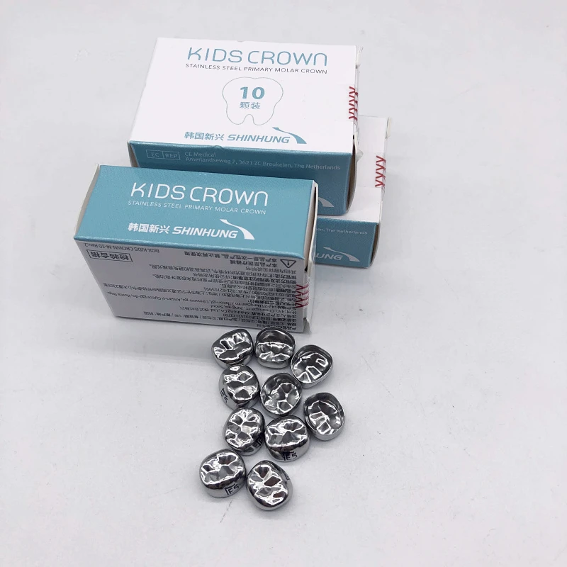 1Box 5Boxes 10Boxes Packed Price for Dental Stainless Steel Primary Molar Kids Crown Refill Package Kids Crowns by CE Approved
1Box 5Boxes 10Boxes Packed Price for Dental Stainless Steel Primary Molar Kids Crown Refill Package Kids Crowns by CE Approved