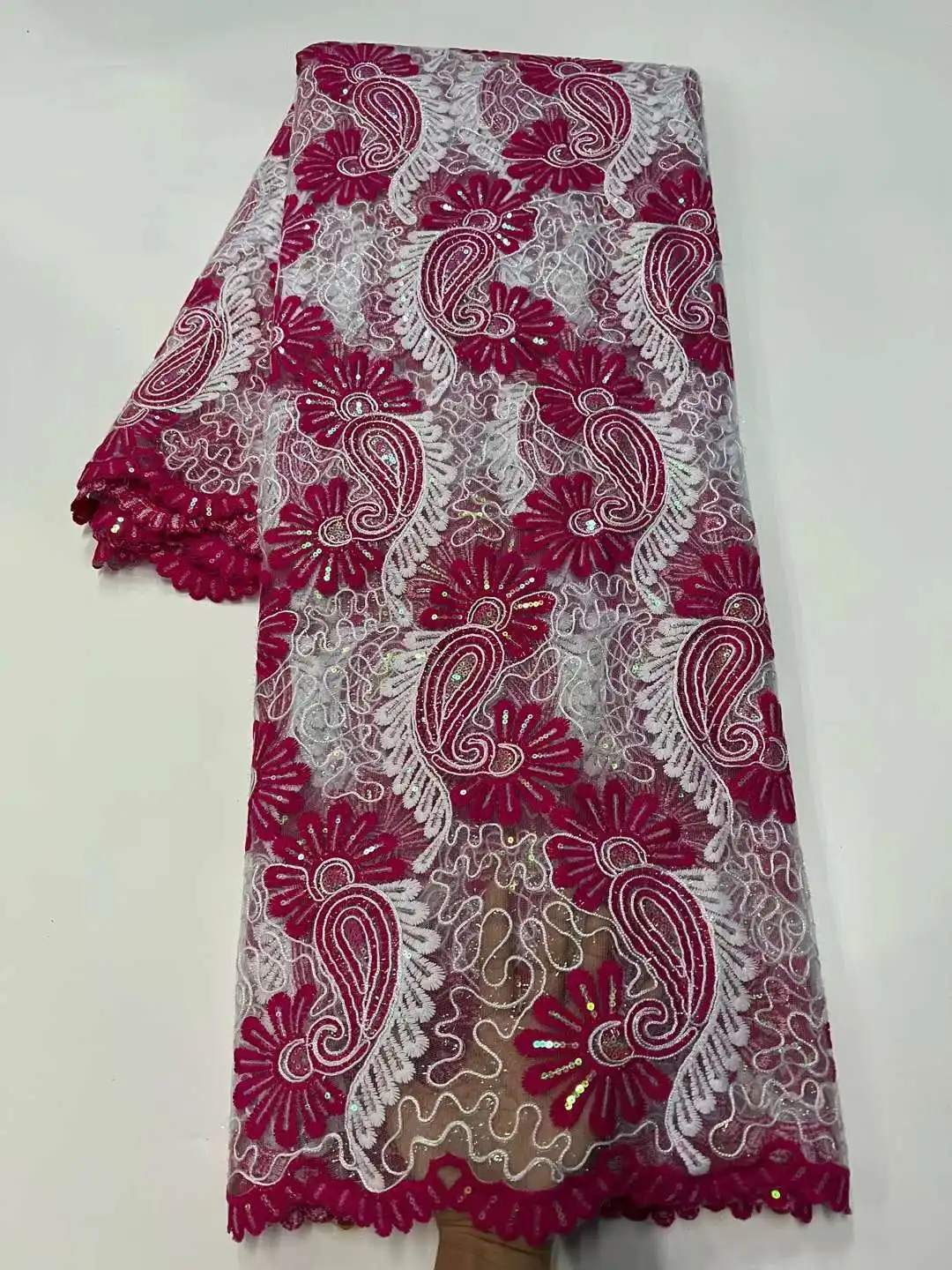 Latest African Tulle Lace Fabric 2022 High Quality Embroidery Tulle Lace Fabric 5 Yards Nigerian Lace Fabric for Dresses rfa-115
Latest African Tulle Lace Fabric 2022 High Quality Embroidery Tulle Lace Fabric 5 Yards Nigerian Lace Fabric for Dresses rfa-115