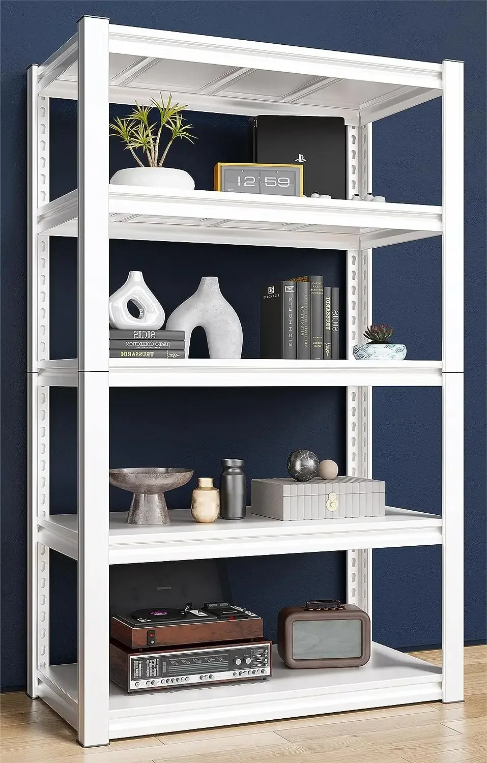 Raybee Garage Shelving Heavy Duty Storage Shelves Hold Adjustable Garage Storage Shelves, 5-Tier Metal Shelving Unit for Garage
Raybee Garage Shelving Heavy Duty Storage Shelves Hold Adjustable Garage Storage Shelves, 5-Tier Metal Shelving Unit for Garage