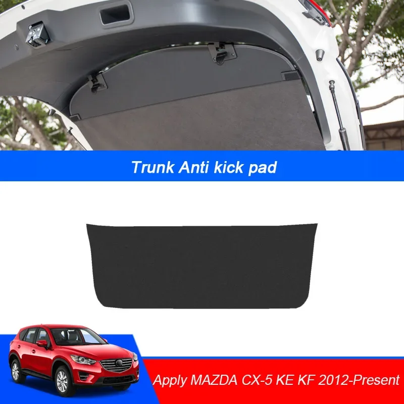 

Car Anti-kick Carbon Trunk Pad Weather Dustproof Protect Tailgate Sticker Auto Accessories For Mazda CX-5 KE KF 2012-Present