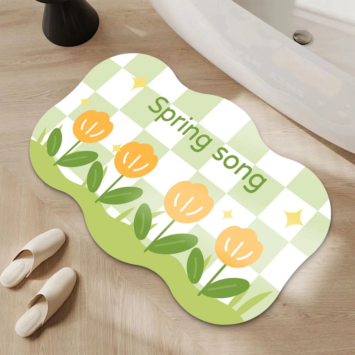 Diatom Mud Bathroom Entrance Water Absorbing Quick Drying Mat Fresh Style Bedroom Bedside Soft Foot Mat Non Slip Shower Mat
Diatom Mud Bathroom Entrance Water Absorbing Quick Drying Mat Fresh Style Bedroom Bedside Soft Foot Mat Non Slip Shower Mat