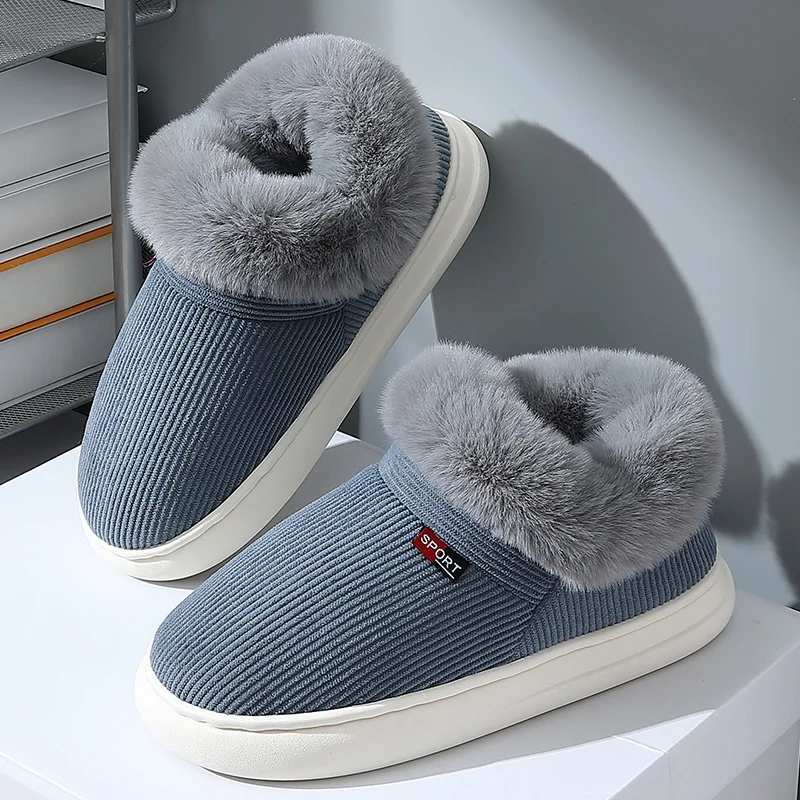 Women Men Winter Warm Furry Slippers Indoor Outdoor Thick Bottom Soft Sole Slides Home Anti-slip Floor Couples Plush Shoes
Women Men Winter Warm Furry Slippers Indoor Outdoor Thick Bottom Soft Sole Slides Home Anti-slip Floor Couples Plush Shoes