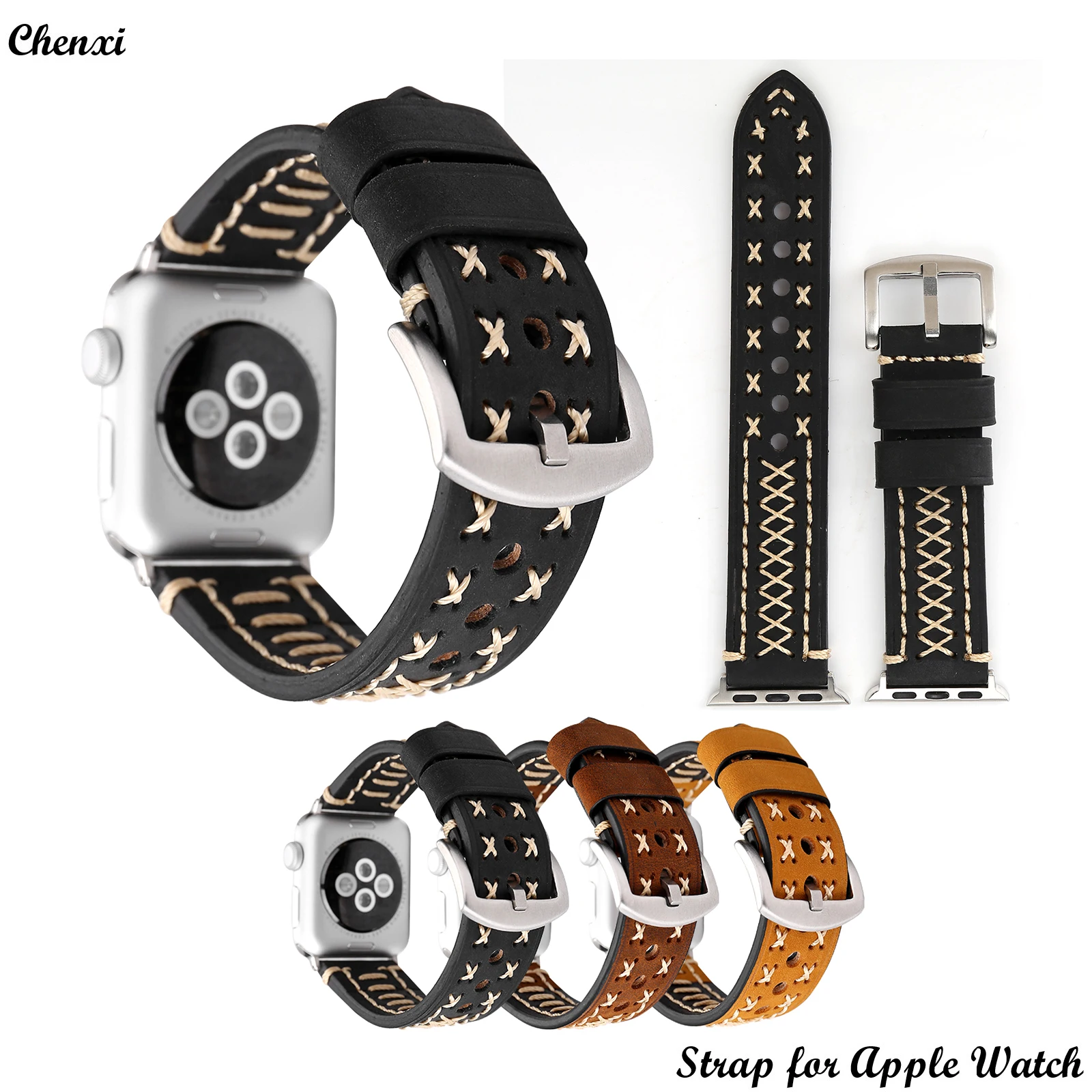 Genuine leather strap for Apple watch band men high quality strap for iwatch87654321SE Ultra Sports wrist 38 42 44 45mm band
Genuine leather strap for Apple watch band men high quality strap for iwatch87654321SE Ultra Sports wrist 38 42 44 45mm band