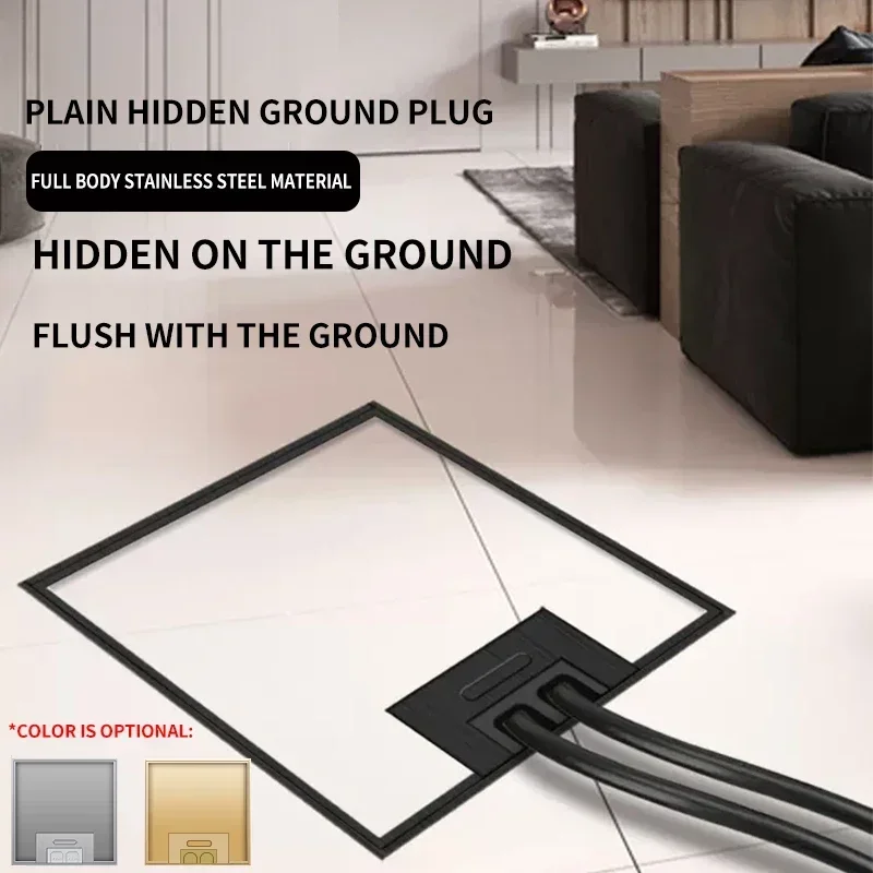 Embedded Marble US UK UN Standard Plugging Invisible Flat Stainless Steel Ground Socket Waterproof Hidden Ground Dark Outlet
Embedded Marble US UK UN Standard Plugging Invisible Flat Stainless Steel Ground Socket Waterproof Hidden Ground Dark Outlet
