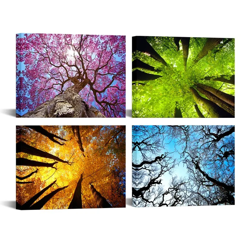 4 Pieces Four Seasons Forest Poster Wall Art Trees Scenery Print Canvas Art Modern Style Pictures Living Room Home Decor
4 Pieces Four Seasons Forest Poster Wall Art Trees Scenery Print Canvas Art Modern Style Pictures Living Room Home Decor