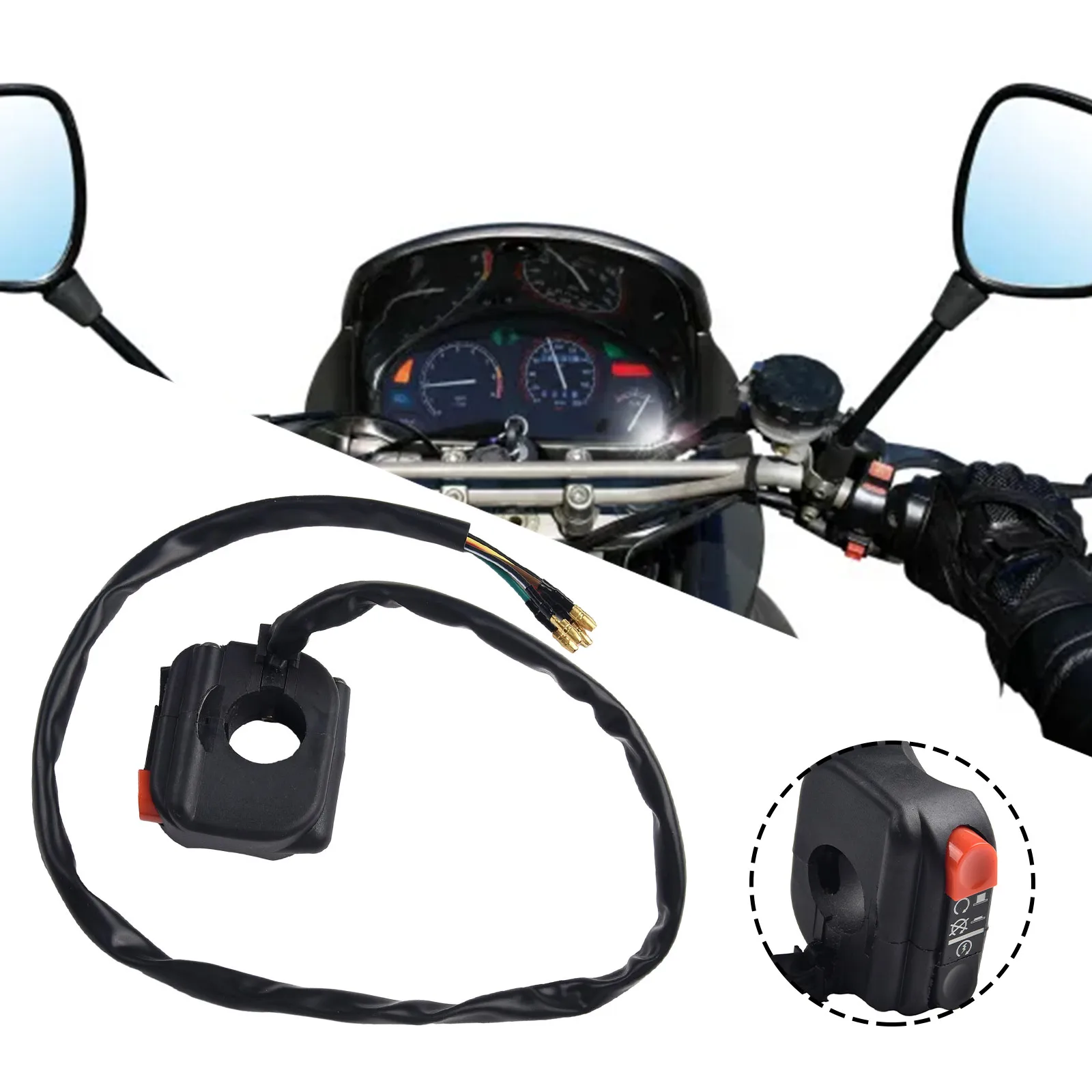 22MM Motorcycle Handlebar Horn Button Turn Signal Fog Light Control Switch On/off Kill Switch Universal Fitment
22MM Motorcycle Handlebar Horn Button Turn Signal Fog Light Control Switch On/off Kill Switch Universal Fitment