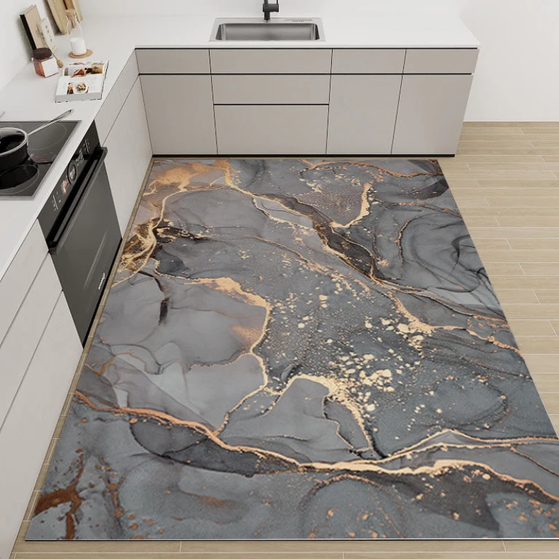 Oil Painting Style Rose Gold Living Room Carpet Kitchen Pvc Waterproof and Oil-proof Rug Bathroom Non-slip Floor Mat Porch Mats
Oil Painting Style Rose Gold Living Room Carpet Kitchen Pvc Waterproof and Oil-proof Rug Bathroom Non-slip Floor Mat Porch Mats