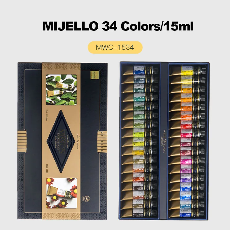 Набор краски для воды Mijello Mission Gold, 34 Цвета, набор чистых пигментов товары для рукоделия для художников
Набор краски для воды Mijello Mission Gold, 34 Цвета, набор чистых пигментов товары для рукоделия для художников